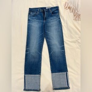 Ag high rise straight jeans size 26
